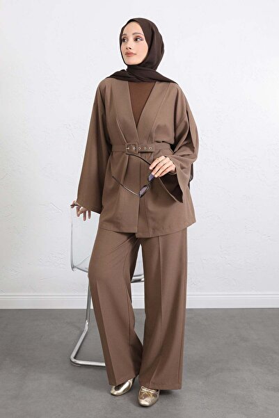 Salih Çelebi Σετ κιμονό Ζώνη τεμαχίων 0047 - VİZON