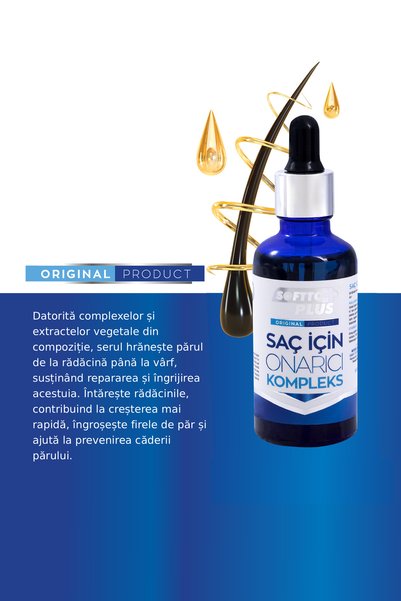 Softto Plus Ser pentru prevenirea căderii părului și întărirea părului subțire – Complex de reparare 2 x 50 ml
