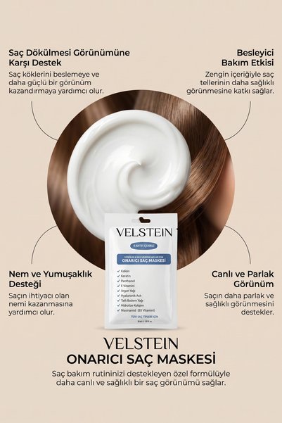 velstein 9 Active Fast Hair Growth Nourishing Repair Hair Mask for Excessive Damaged and Falling Hair