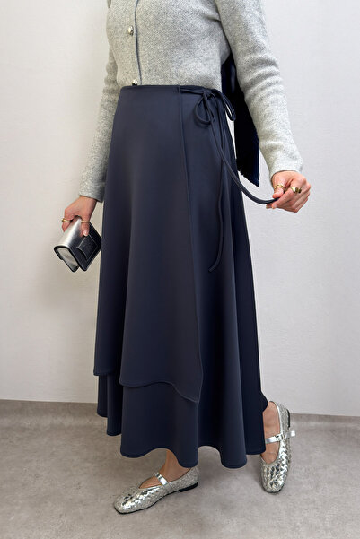 Salih Çelebi Φούστα κατάδυσης με δέσιμο στη μέση 0056 - ΣΚΟΥΡΟ ΜΠΛΕ
