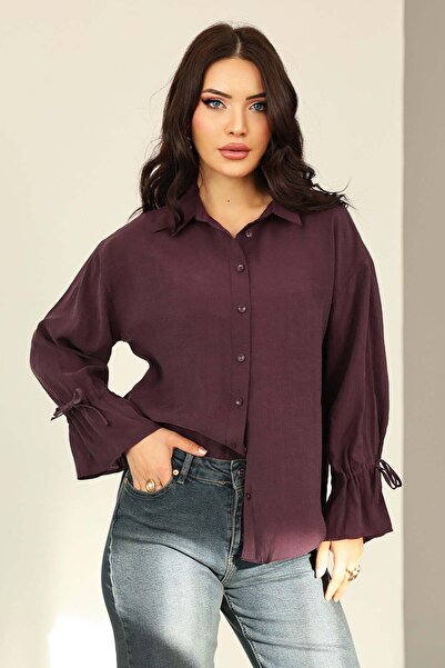 Salih Çelebi Πουκάμισο με μανίκια με κορδόνια 0069 - MÜRDÜM