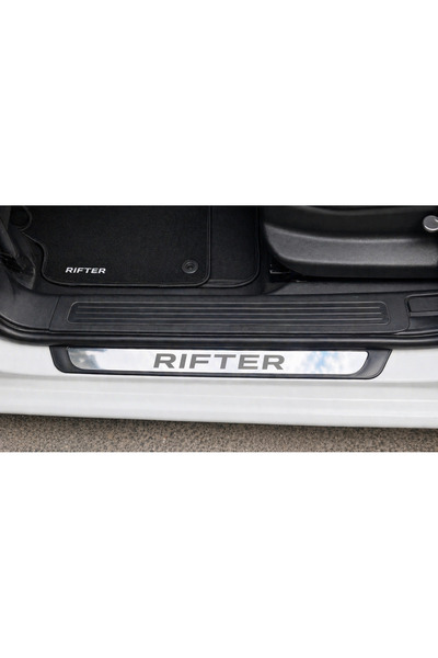CarEste PEUGEOT RİFTER TÜM MODELLER OLD KROM KAPI EŞİĞİ ÖN PASLANMAZ ÇELİK