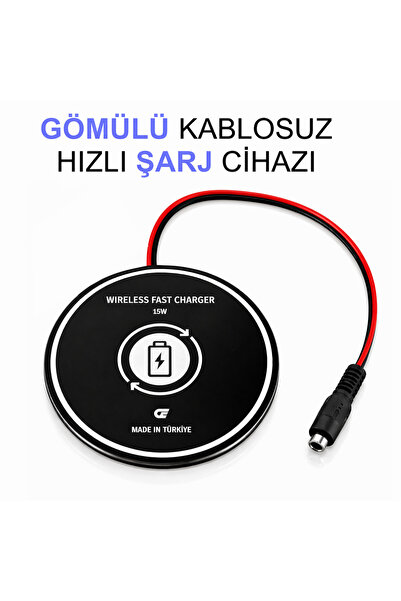 MELKO Mobilya Gömülü Kablosuz Hızlı Şarj Cihazı (15W – QI Standart)