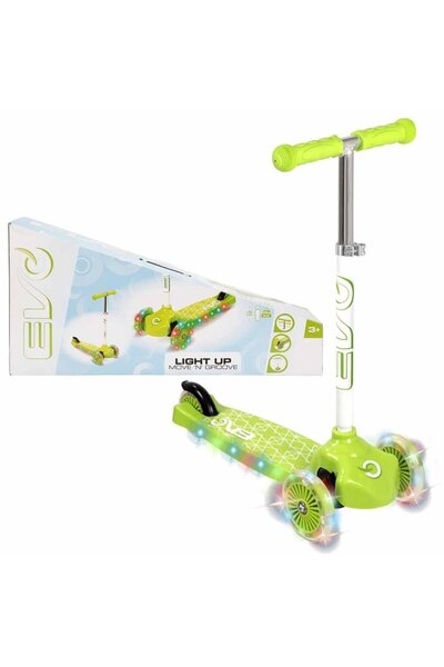 Genel Markalar EVO SCOOTER 3TKR IŞIKLI MAX 50KG YEŞİL