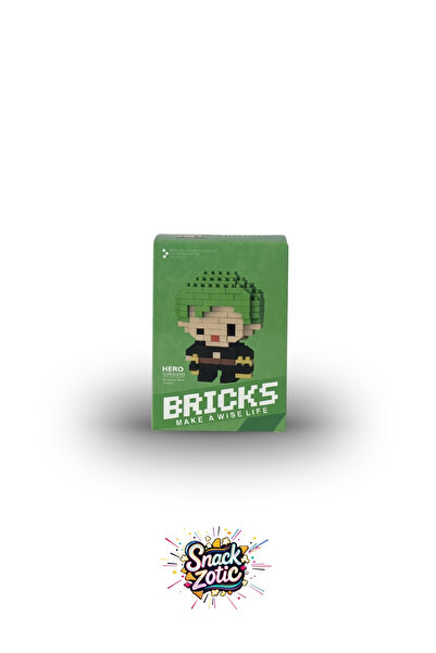 Bricks SNACKZOTIC BIRCKS RORONOA ZORO 3D MİKRO BLOK LEGO
