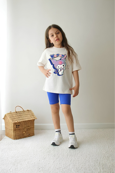 Belya Kids Wear Σετ δύο τεμαχίων - Πολύχρωμο - Σύντομο