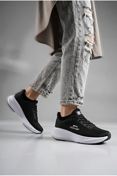 Slazenger ®   I WİSE Premium Series Γυναικεία Μαύρα/Λευκά Αθλητικά Παπούτσια ...