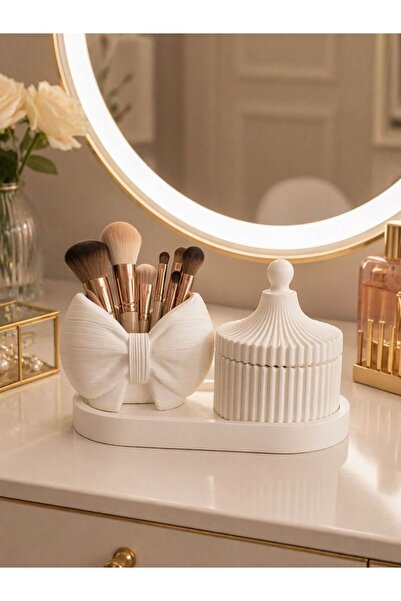 POSTOJNA El Yapımı 3’lü Set – Fiyonklu Organizer + Kapaklı Takı Kutusu + Oval...