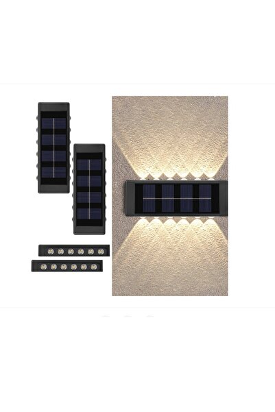 OEM Lampă solară de perete cu 12 LED-uri, 2 culori de lumină