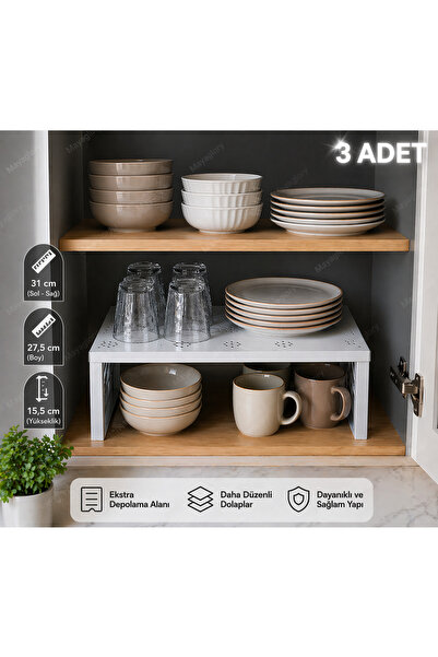 Mayaglory (3 τεμάχια) Οργανωτής ντουλάπας, Οργανωτής πάγκου κουζίνας, Οργανωτ...