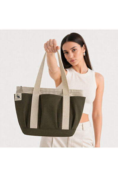 Bordglow Plusglow Design Series – Khaki Premium Canvas Bag - Tote Bag |   9 P...