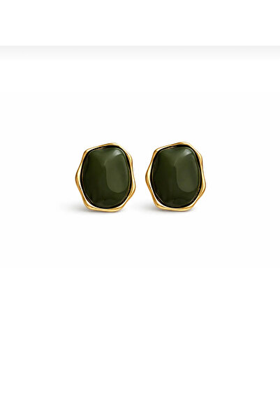 shop Brand Green Design Steel Earrings (4 cm)
