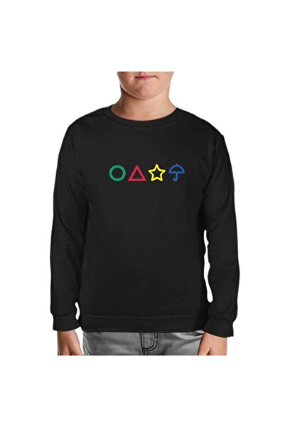 Lord T-Shirt Squid Game - سترة رياضية للأطفال باللون الأسود بألوان الحلوى