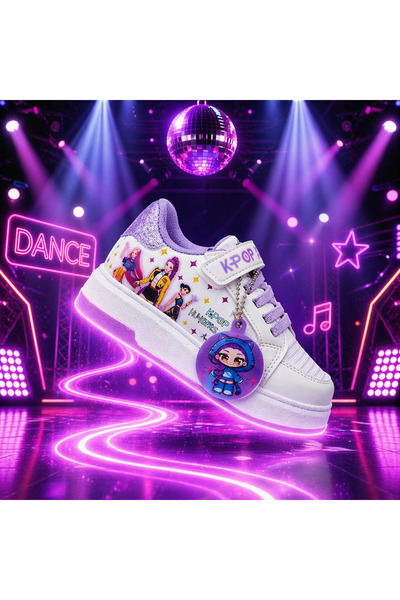 ZACOZ Hunter Huntrix Çizim Baskılı Kız Çocuk Spor Ayakkabısı Sneaker