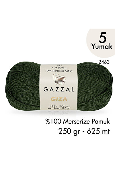 Gazzal Гиза 2463-100% Мерсеризирана памучна прежда за лятно плетене Амигуруми...