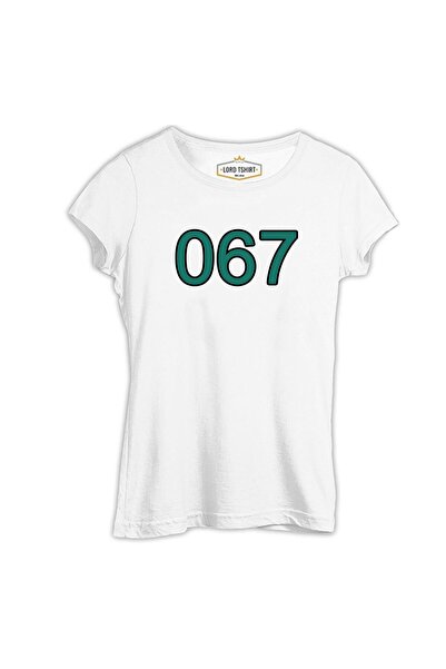 Lord T-Shirt لعبة الحبار - 067 تي شيرت نسائي أبيض