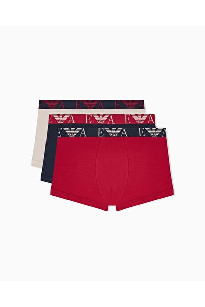 Emporio Armani Ανδρικό ελαστικό βαμβακερό ελαστικό πακέτο τριών τεμαχίων με ε...