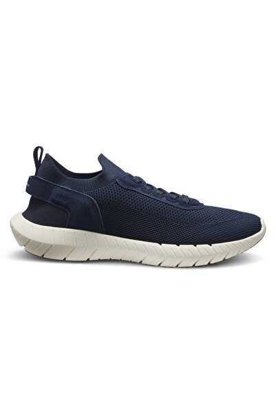 BOSS Erkek Bağcıklı Rahat Esnek Taban İnce Fileli Lacivert Sneaker