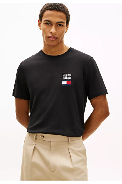 Tommy Hilfiger Ανδρικό μπλουζάκι με λογότυπο μάρκας, κατάλληλο για καθημερινή...