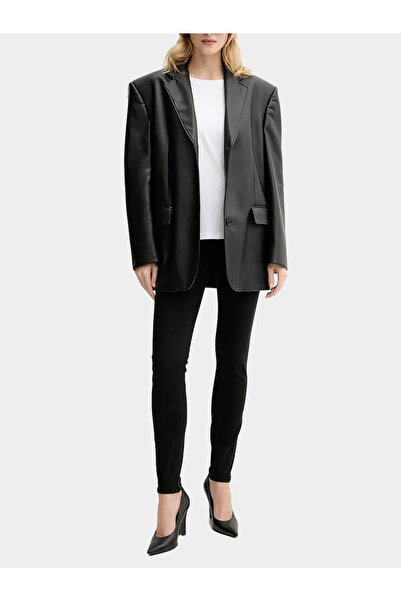 Armani Exchange Kadın Normal Bel Dar Paça Slim Fit Denim Kumaş Siyah Jeans