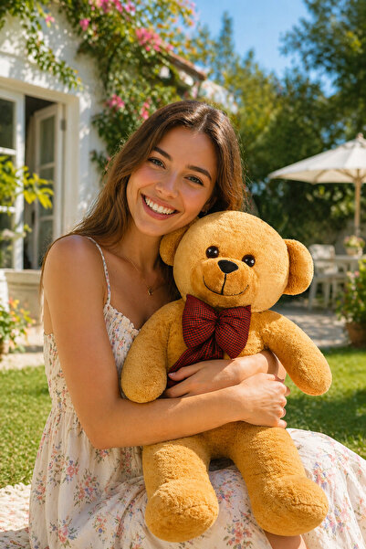 ÖZGÜNER 90 cm Wide 100% Domestic Bow Tie Teddy Bear