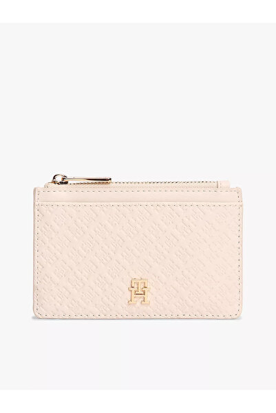 Tommy Hilfiger Th Kadın Icon Long Cc Holder Mono Pudra Kadın Kartlık