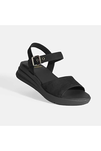 Desa Selinna Μαύρα Γυναικεία DesaComfort Δερμάτινα Σανδάλια