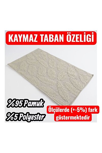 NikAr Home Pamuklu Kaymaz Taban Dikdörtgen Banyo Paspası – Yüksek Emici Pamuk...