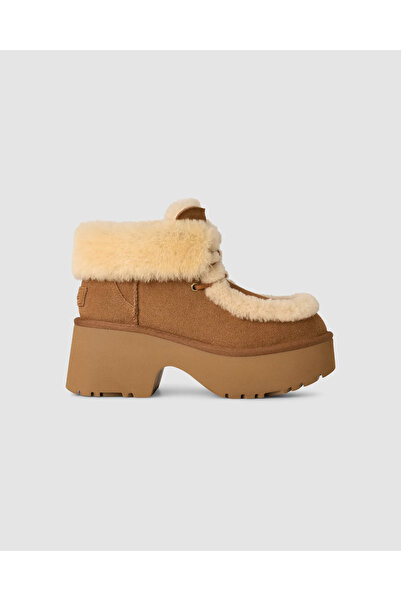 UGG Γυναικείες καφέ μπότες Esmee Lace Up