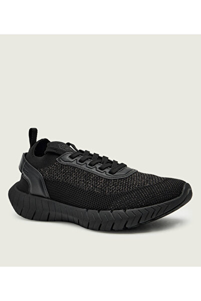 BOSS Erkek Esnek ve Rahat Dış Taban Nefes Alabilen Üst Yüzeyli Siyah Sneaker