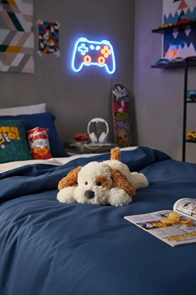 Miniso Lisanslı Yatar Pozisyon Koleksiyonu Küçük Yumuşak Köpek Peluş Oyuncak