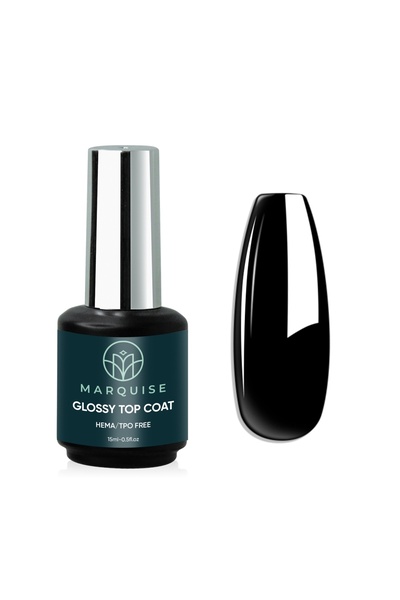 delis Top Coat Glossy HEMA/TPO FREE, Marquise, 15 ml