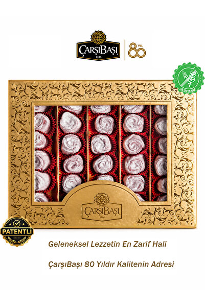 çarşıbaşı Glutensiz Roselight Artizan Aromalı Patentli Türk Gül Lokumu 600 gram
