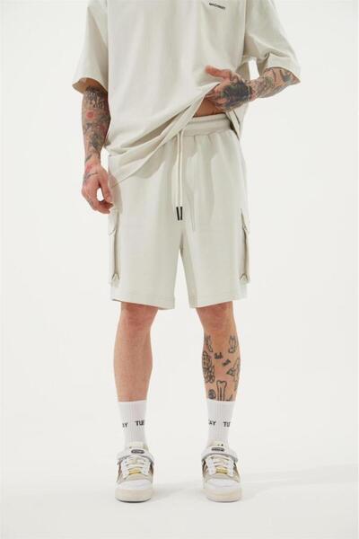 Machinist Ανδρικό σορτς Cargo Basic Oversize Space Grey