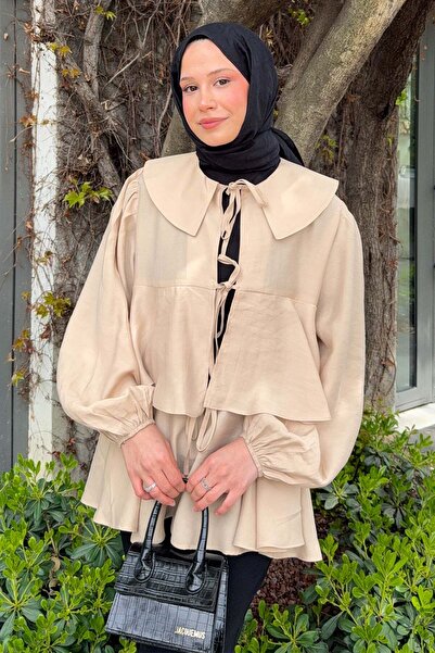 Salih Çelebi Πτυχωτό κιμονό 2289 Σχοινί δέσιμο με κορδόνια