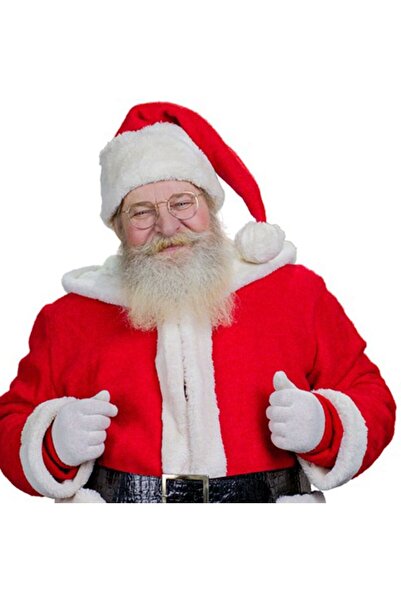 Pandoli Γάντια Άγιου Βασίλη για ενήλικες με πάρτι Λευκό χρώμα