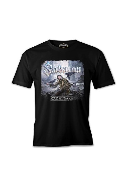 Lord T-Shirt ساباتون - تي شيرت أسود للرجال بطبعة "الحرب التي تنتهي كل الحروب"