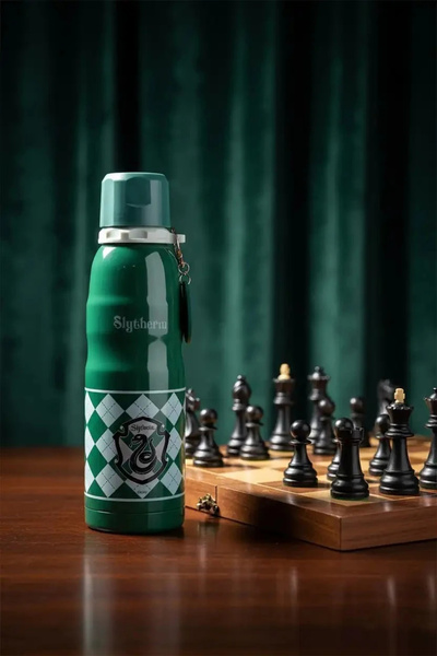 Harry Potter Lisanslı Slytherin Charmlı Termos – 304 Paslanmaz Çelik Sızdırma...