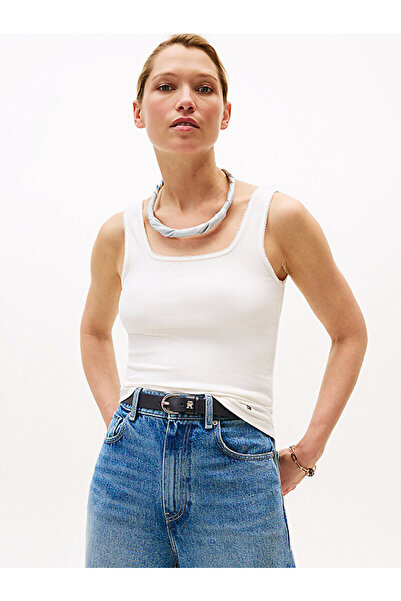 Tommy Hilfiger 5X2 RIB SLIM SQUARE-NK TANK