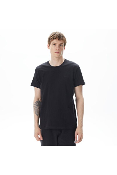BOSS Erkek Regular Fit Yuvarlak Yakalı %100 Pamuklu Kısa Kollu Siyah T-Shirt