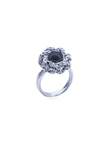 Bayemeyc Ophidia Black Pearl Ring
