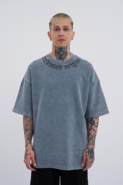 Machinist Ανδρικό μπλουζάκι με στάμπα Blockbuster Oversize - Washable Ghost S...