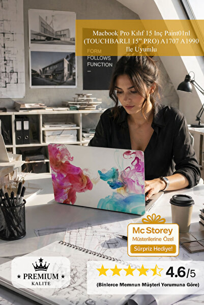 Mcstorey Macbook Pro Kılıf 15 Inç Paint01nl (TOUCHBARLI 15" PRO) A1707 A1990 ...