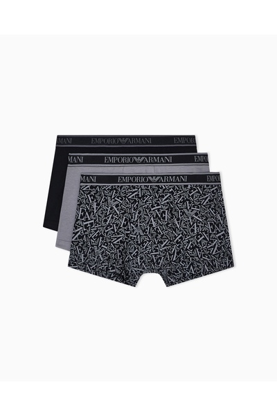 Emporio Armani Ανδρικό λογότυπο με ελαστική ταινία και ελαστικό βαμβακερό μπο...