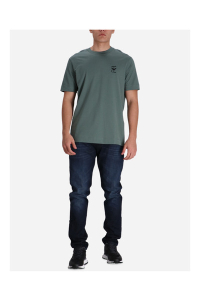 Emporio Armani Ανδρικό μπλουζάκι με κανονική εφαρμογή, βαμβακερό, με στρογγυλ...