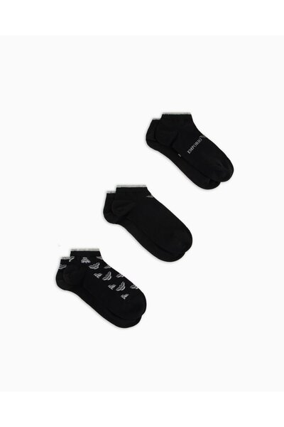 Emporio Armani Ανδρικές ελαστικές κάλτσες από βαμβακερό ύφασμα μέχρι τον αστρ...