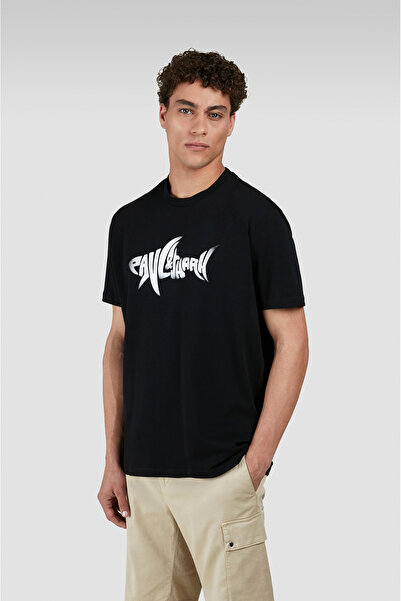 PAUL&SHARK Ανδρικό μπλουζάκι με κανονική εφαρμογή από βαμβάκι με στάμπα καρχα...