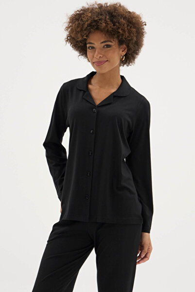 KLY Νέα σεζόν Γυναικείο Σετ Πιτζάμες με Γιακά και Μακρύ Μανίκι, Ειδικό Σχέδιο