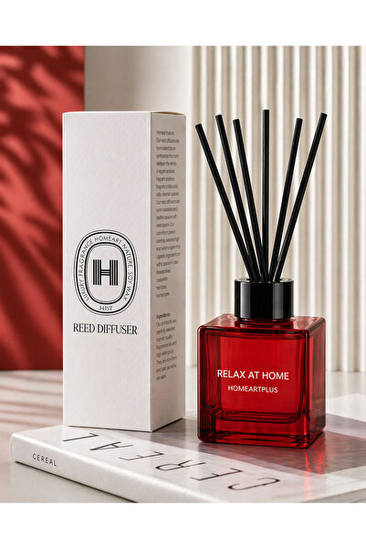 homeartplus Afrdizyak Kokulu 100 ml Kare Kırmızı Renk Oda Kokusu