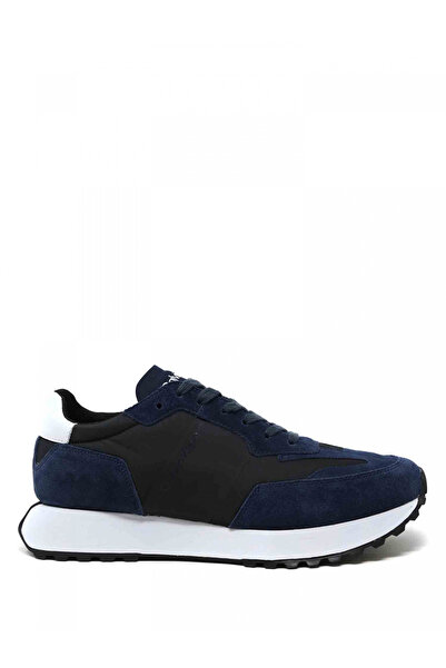 Calvin Klein Men's Comfortable Sole Lace-up Navy Blue Sneaker Hm0hm00497-0ha